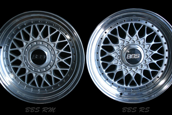 BBS RM on the left BBS RS on the right